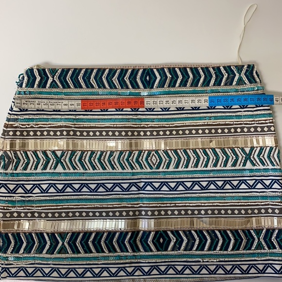 Aztec Beaded Mini Skirt - Picture 4 of 6